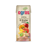 Agros 100% Χυμός 8 Φρούτων 250ml
