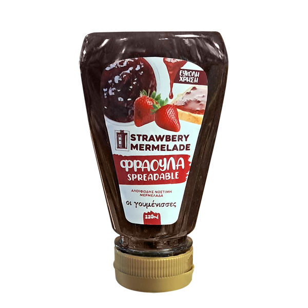 Strawberry Mermelade Φράουλα Strawberry Mermelade Φράουλα Οι γουμένισσες 220ml. - Image 1