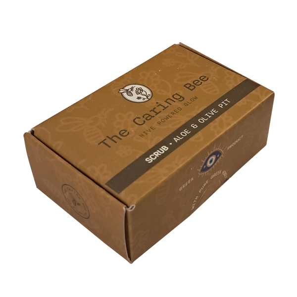 The caring bee Aloe & Olive Pit scrub 120γρ.