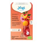 Yogi ice tea Μαύρο τσάι Φράουλα & Πορτοκάλι 30γρ.