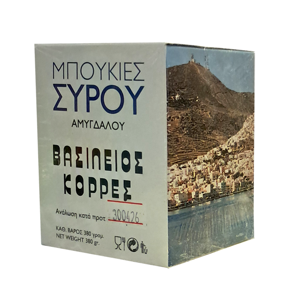 Βασίλειος Κορρές Μπουκιές Σύρου αμυγδάλου 380γρ.
