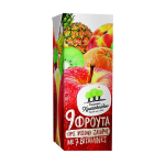 Βιταμινούχος Χυμός 9 Φρούτα με 7 βιταμίνες “Οικογένεια Χριστοδούλου” 250ml